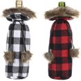 thumbnail image 1 of Christmas Wine Bottle Cover Red Wine Bottle Bag Wine Bottle Covers Bag For Wine Bottle Drawstring Gift Wrap Santa Pattern Decoration (Christmas Wine C, 1 of 5