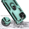 thumbnail image 5 of For iPhone 12 Pro Max Case with Tempered Glass Screen Protector, Nagebee Military Armor [Magnetic Ring Holder & Kickstand] Shockproof Protective Cover (Green), 5 of 5