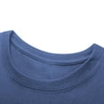 thumbnail image 6 of BXINGOHAI Big and Tall Men's Casual Solid Color Short Sleeved Round Neck Top Short Sleeve Round-Neck Blouses Navy,XL, 6 of 6