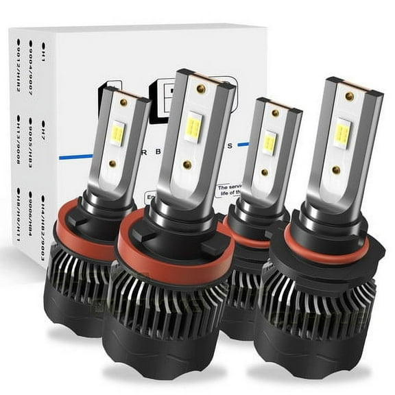 Xenon White LED Headlight Bulbs Kit High & Low Beam for 2007-2015 Mazda CX-9