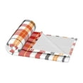 thumbnail image 5 of ZNDUO Scottish Red Check Pattern Pattern Thickening Blanket, Fluffy Soft Cozy Flannel Throw Blankets, 50"x40" Inches, 5 of 8