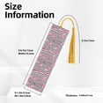thumbnail image 3 of Kdxio Flamingos Print Metal Tassel Bookmarks,Perfect Gift for Art Lovers and Bookworms Metal Bookmarks for Women, 3 of 8