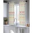 thumbnail image 5 of Green Spring Floral Sheer Curtains 54 Inch Length 2 Panels Set for Living Room/Bedroom, Colorful Summer Flowers Vintage Botanical Kitchen Curtains Grommet Curtains Window Treatments 42"x54"x2, 5 of 7
