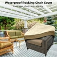 thumbnail image 3 of Outdoor Rocking Chair Covers, 2Pcs Outdoor Patio Furniture Covers for Rocking Chairs, Patio Dining Chair Cover High-Back Chair Cover, 33' x 28'' x 39'', 3 of 6