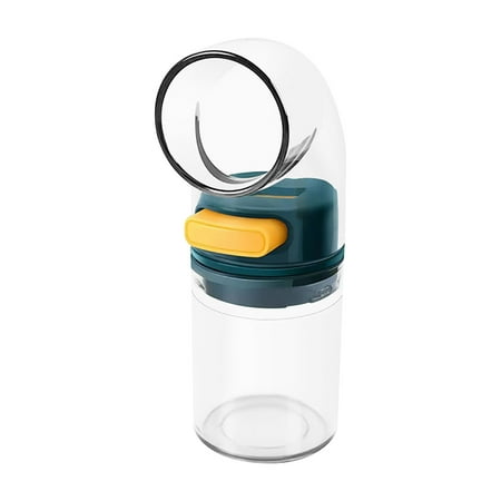 

Juebong Measuring Pepper Shakers Quantitative Each Press 0.5g Ration Spice Dispenser Air-Tight Clear Seasoning Bottle A ABS