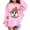 Pink, variant on Kids' Pullover Hoodie Casual Loose Cute Print Long Sleeve Hoodie Sport Fall Winter Clothes Size 11-12T ,Black