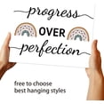 thumbnail image 6 of 1 Pc Inspirational Rainbow Wall Art Print Unframed Positive Paper Picture with Progress over Perfection Rainbow Print Poster for Home Classroom Office Decor 11x13.8inch, 6 of 6