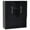 Black, variant on BarberPub Barber Wall Mounted Styling Cabinet 34''x31''x5 Modern Salon Storage Organizer for Spa 2205