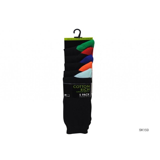 RJM Chaussettes Contrastées pour Hommes (Lot de 5)