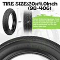 thumbnail image 2 of Cubiertas para bicicleta WEEROCK 20"x4.0 plegables, fat tires, paquete de 2, 2 of 7