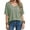Army green, variant on Summer Women's Casual Solid Color T-shirt Half Sleeved Simple V-neck Tee Tops