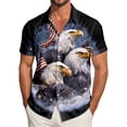 thumbnail image 2 of Yindaity 4th Of July T Shirts for Men American Flag USA 4th of July Men Women Boys Girls T-Shirt(Light Gray,3XL), 2 of 6