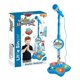 thumbnail image 1 of Kids Karaoke Machine with Microphones and Adjustable Stand, Music Sing Along with Flashing Stage Lights and Pedals for Fun Musical Effect, 1 of 5