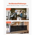 thumbnail image 6 of KFFKFF Retractable Baby Gate, Expands up to 202.7 inches Wide, 39 inches Tall, with Durable Fiberglass Strips, Prevents Crawling, Mesh Pet Barrier for Decks, Doorways, Garages, Indoor Use, Black, 6 of 9