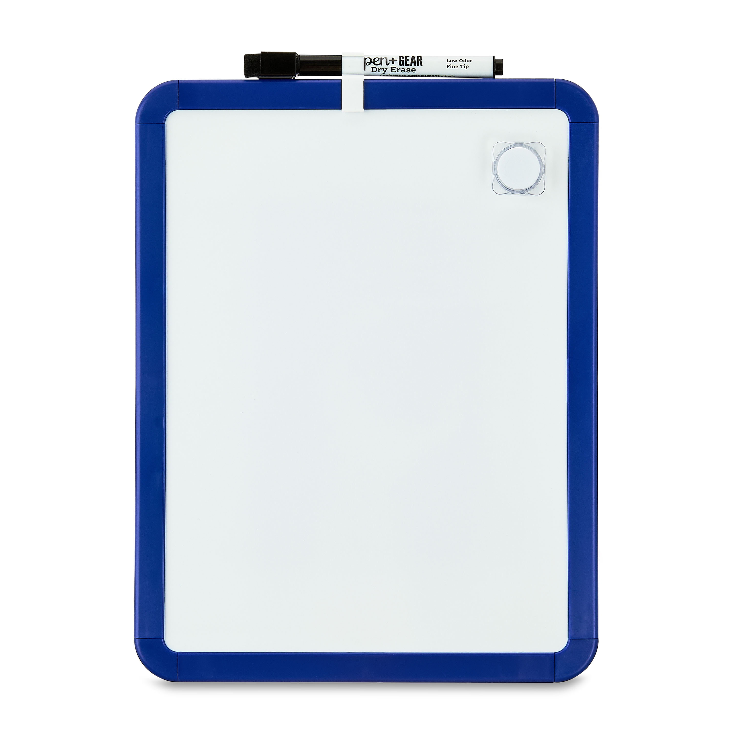 Pen+Gear Magnetic Dry Erase Whiteboard, 8.5 in x 11 in, Blue