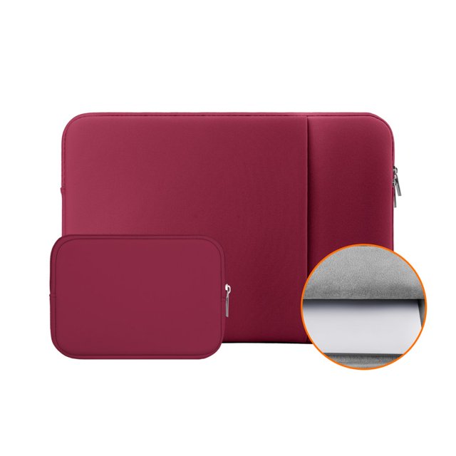 CUITING Housse de Protection pour Ordinateur Portable 14 Pouces Doublure Douce et Moelleuse Sac de Transport avec Poche avant et Pochette pour Accessoires Compatible avec Notebook 14” Chromebook (Gris Amélioré)