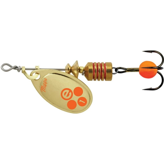 Mepps Aglia-e Inline Spinner Gold/Hot Orange