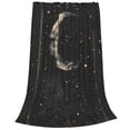 thumbnail image 2 of Zufioo Abstract Starry Sky Moon Fleece Blanket Queen Size,Plush Bed Blanket,Ultra Soft Throw Blanket,Plush Fuzzy Cozy Blanket Perfect for Bed,Couch-50"x40", 2 of 7