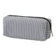 thumbnail image 1 of Injueey Bolsa de almacenamiento de escritorio con bordado a rayas, doble bolsa de papelería pequeña y grande para maquillaje y artículos Carpetas de archivos negro, 1 of 4