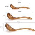 thumbnail image 2 of baomifa-3 Pack Wooden Ladles for Serving Spoon Soup Ladle Wood Spoons for Cooking Ladel Large Bamboo Kitchen Tools Ladles Big Spaghetti Spoon Laddle Non Toxic Soup Spoons Teak deep Ladle, 2 of 4