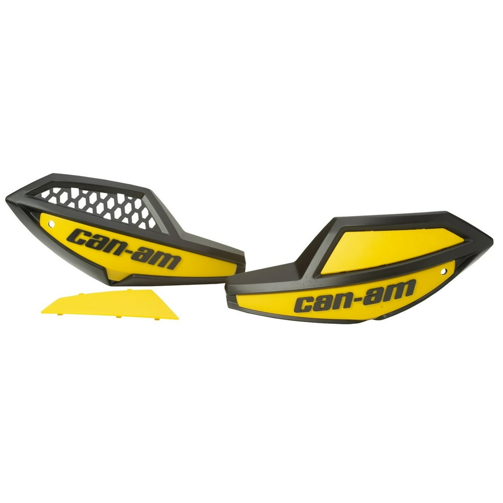 CanAm ATV Hand Guard/Wind Deflector Protector Kit Yellow Outlander