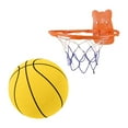 thumbnail image 3 of Cesta de pelota hinchable de baloncesto silenciosa DYNWAVEMX juguete interactivo para padres e hijos Amarillo, 3 of 8