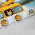 thumbnail image 4 of Erosebridal Kids Happy Camping Black Out Curtains,Cartoon Fox Deer Yellow Car Curtains Pack of 2 (42x63 Each) for Boys Girls,Lightweight Room Decor, 4 of 6