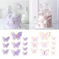 thumbnail image 5 of LYINGF 40-Piece Butterfly Cake Toppers Set, Edible Decorations for Cupcakes and Cakes, Ideal for Birthday and Wedding Celebrations, Assorted Designs for Festive Desserts, 5 of 9