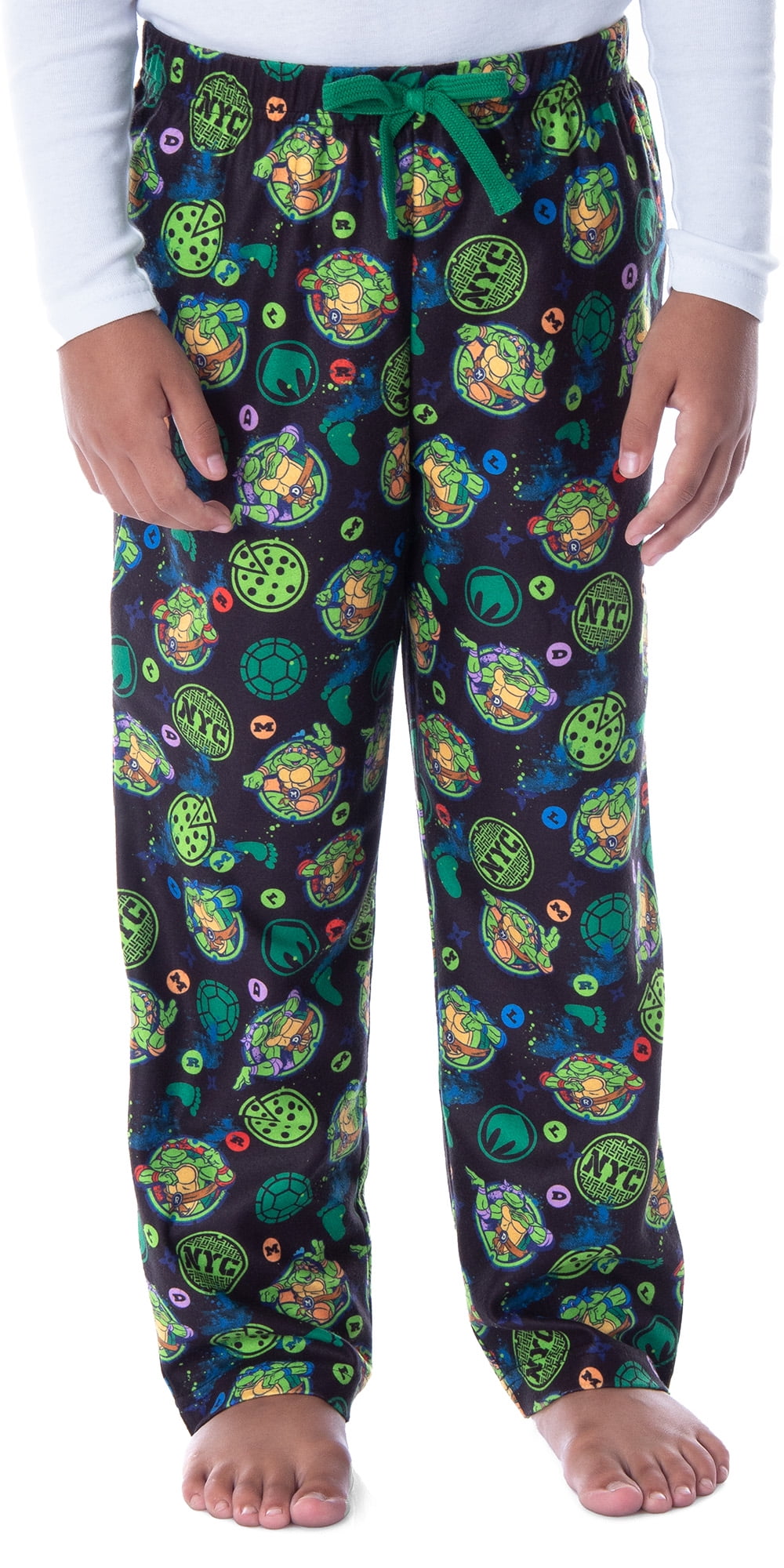 Garçons Bleu Vert Ninja Turtle confortable lounge Pantalon PJ Bottoms 8-9 ans. 