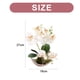 thumbnail image 2 of Bonsái de orquídea phalaenopsis de tres puntas, flor artificial, planta de decoración en maceta, planta verde, decoración del hogar, 2 of 5