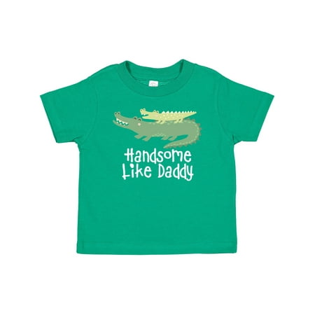 

Inktastic Alligator Handsome Like Daddy Baby Boy Gift Baby Boy T-Shirt