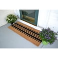 thumbnail image 3 of Imports Decor 670TCM-XL Black & Natural Stripes Hand Woven Printed Door Mats, 3 of 4