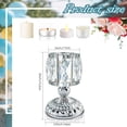 thumbnail image 6 of Dserhfy Faux Crystal Candle Holder European Style Candle Cup Shiny Tealight Holder Table Centerpiece for Home Wedding Party Decoration, 6 of 7