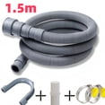 thumbnail image 1 of 1.5/2/3/4M PVC Washing Machine Dishwasher Drain Waste Hose Extension Pipe With Bracket Set Wash Machine Ablaufschlauch #W0, 1 of 5