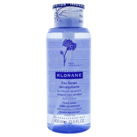 Klorane Makeup Remover - Klorane Floral Water Make-Up Remover with Soothing Cornflower, 13.5 Oz