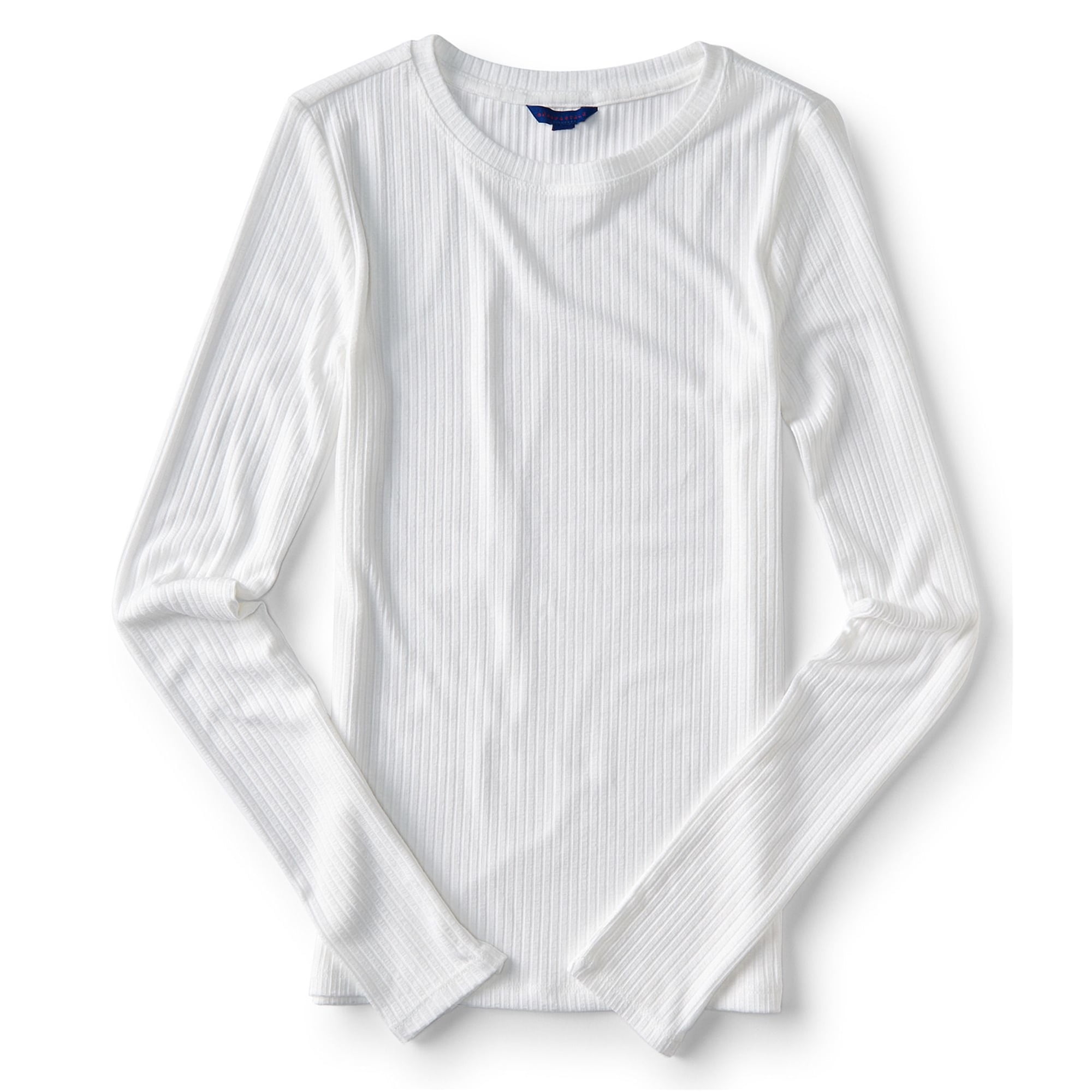 AEROPOSTALE Womens Solid Basic T-Shirt 