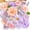 A Pink & Purple, variant on KALAKALA Artificial Flowers Dusty Pink Silk Fake Flowers for DIY Wedding Bouquets Cake Flowers Spring Decor Table Centerpieces Arrangements Baby Shower Decoration