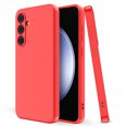 thumbnail image 6 of Elegant Choise Phone Case with 3 Pcs Screen Protector for Samsung Galaxy S23 FE 5G Liquid Silicone Protective Phone Cover, Red, 6 of 18