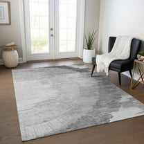 Addison Rugs Chantille Indoor/Outdoor Transitional Spiral Gray Washable Rectangle Rug, 3' x 5'