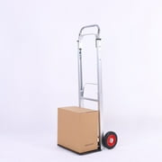 Small Heavy-Duty Moving Dolly for Furniture with Foldable Design & Adjustable Handle 9020-Style, Compact Storage | Metal Frame & Rubber Wheels Black