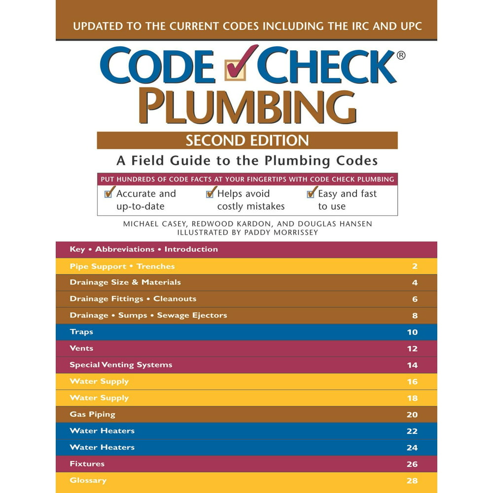 Code Check Plumbing & Mechanical An Illustrated Guide Plumbing A