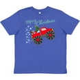thumbnail image 3 of Inktastic Merry Christmas Santa Drives a Monster Truck Youth T-Shirt, 3 of 5