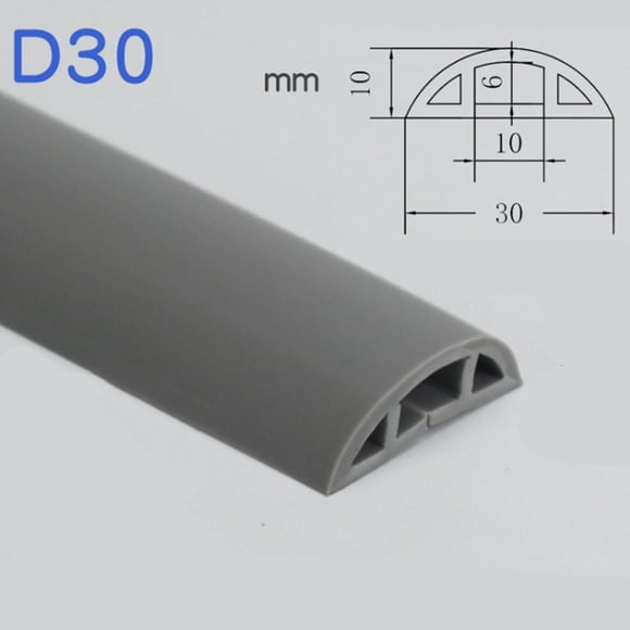 MYG Heavy Duty Floor Cable Protection Cover Floor Cable Cover Rubber Trunking 1M