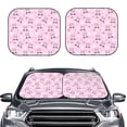thumbnail image 2 of Hirioo Rabbit Face for 2PCS Windshield Sun Shade Foldable | Front Windshield Shade for Sun, Heat and UV Rays-Large, 2 of 6