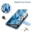 thumbnail image 6 of ULAK Wallet Case for iPhone 13 Pro Max for Women Girls, Kickstand Folio Flip Phone Case with Card Holder for Apple iPhone 13 Pro Max 6.7 inch 2021, Blue Stone, 6 of 9