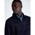 thumbnail image 4 of Free Assembly Men's Pleated Zip Front Denim Jacket, Sizes XS-3XL, 4 of 7