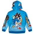 thumbnail image 2 of SEGA Sonic the Hedgehog Little Boys' Athletic Fleece Hooded Sweatshirt Shadow Blue, 2 of 7