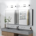 thumbnail image 5 of LED Vanity Light Bar, 25-Inch Dimmable Bathroom Wall Sconce, Matte Black Finish Modern, 5 of 11