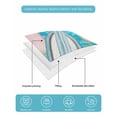 thumbnail image 5 of Quilts Twin-XL Size Bedding Set, Coastal Beach Lightweight Quilted Comforter, Summer Tropical Plants Ocean Sea Waves Blue Soft Bedspread Coverlet with Pillow Covers for All Season, 68" x 98", 5 of 7