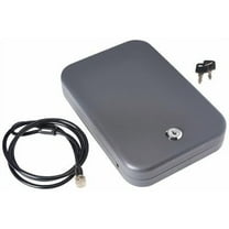 SnapSafe 75200 Lock Box Keylock Pistol Safe Key 9.5" x 6.5" x 1.75" 18 Gauge Steel Black